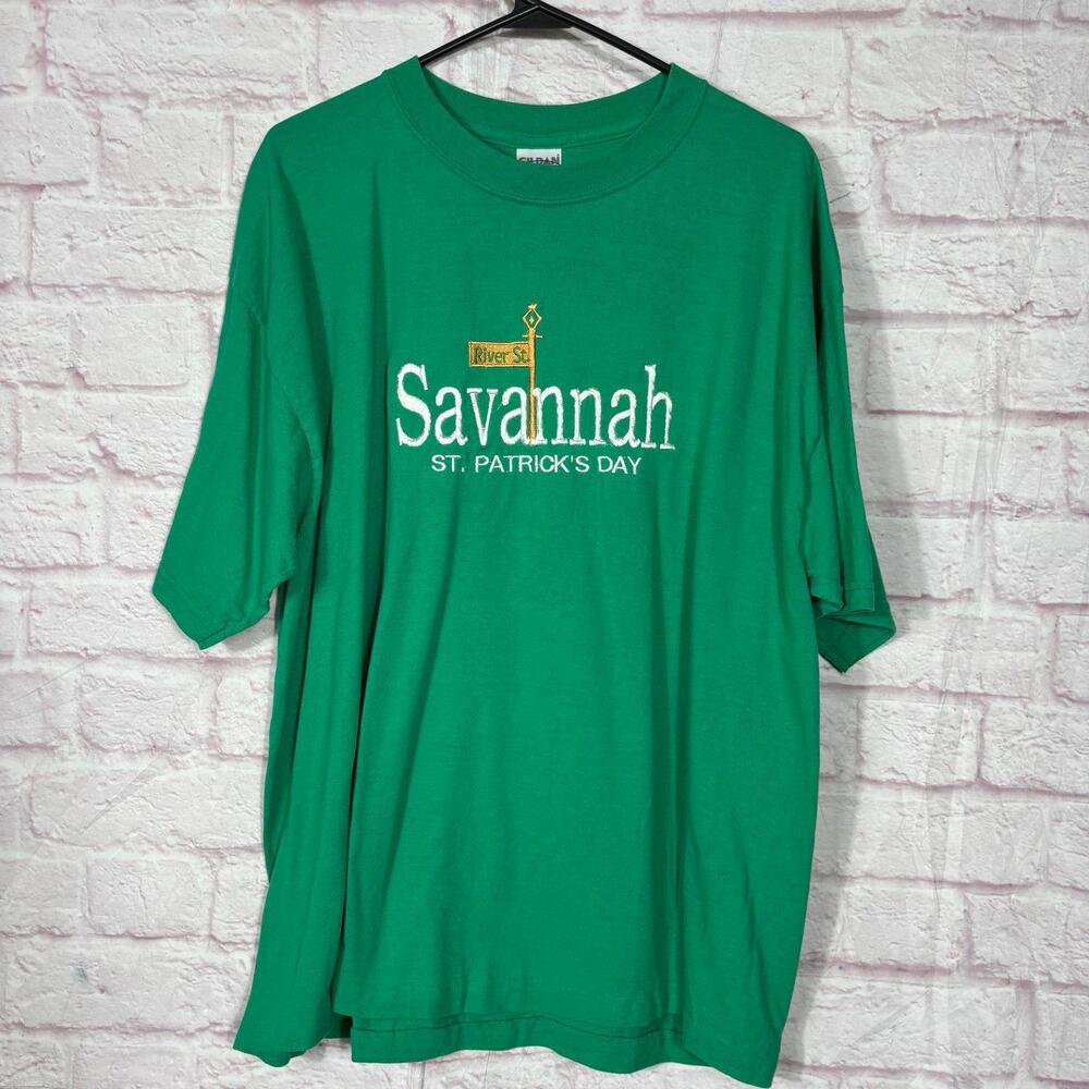 Gildan Savannah Embroidered St. Patrick's Day T-Shirt Size XL